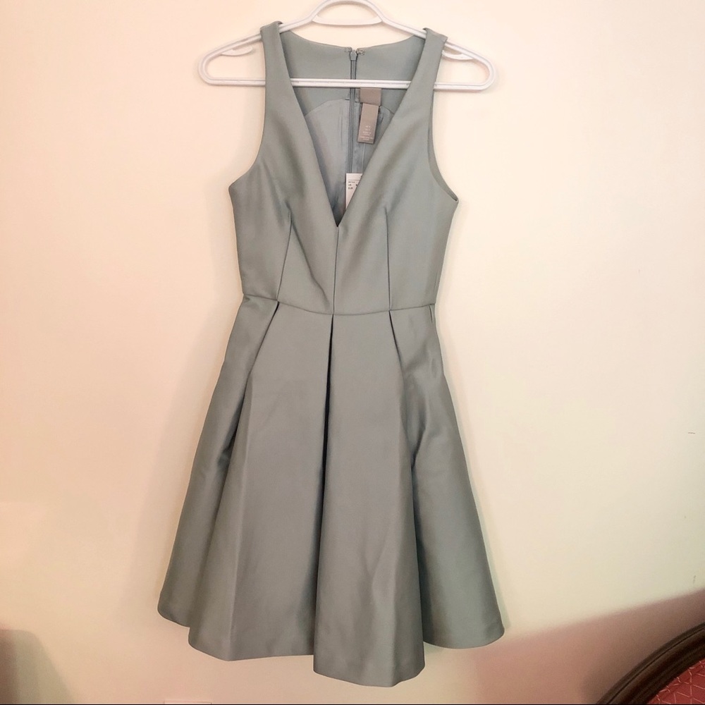 Light Turquoise Blue Silver Sheen H&M Dress